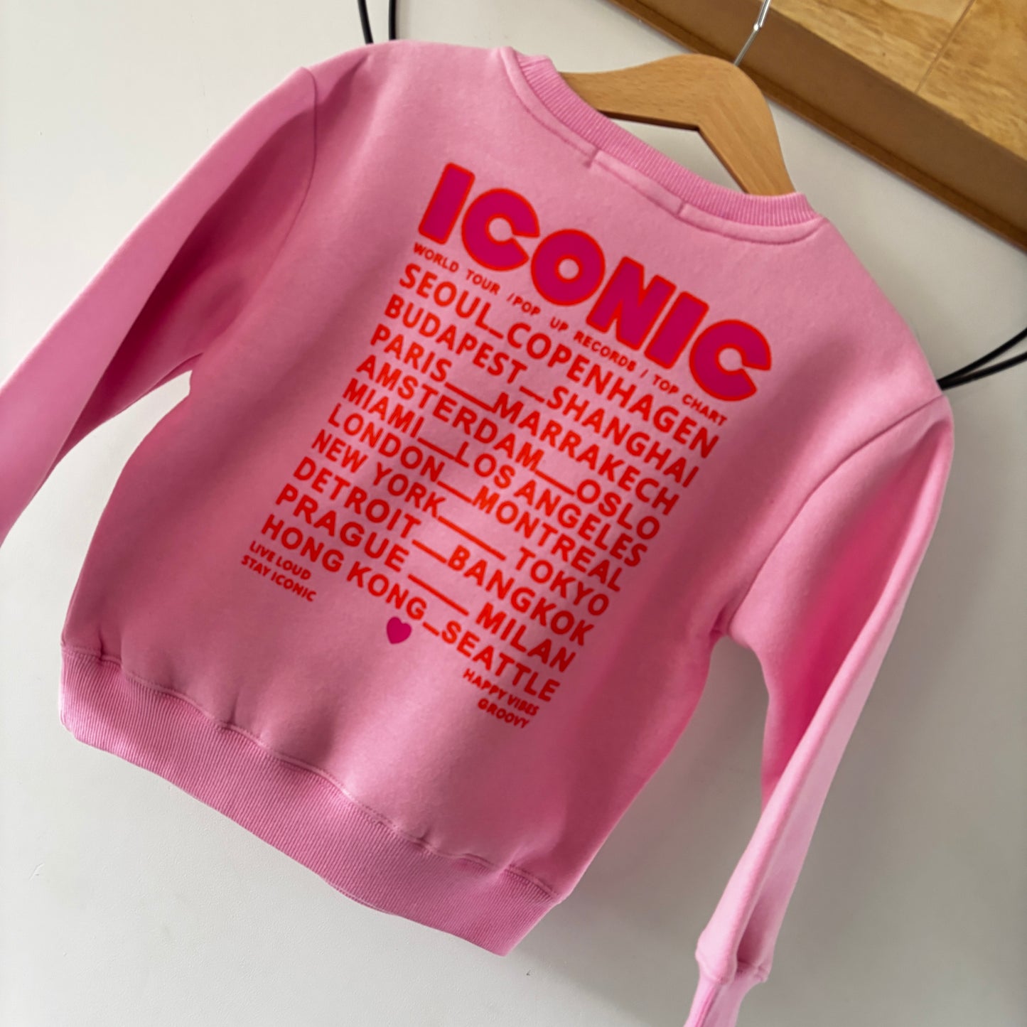 Mère & Fille - Sweat rose  ICONIC