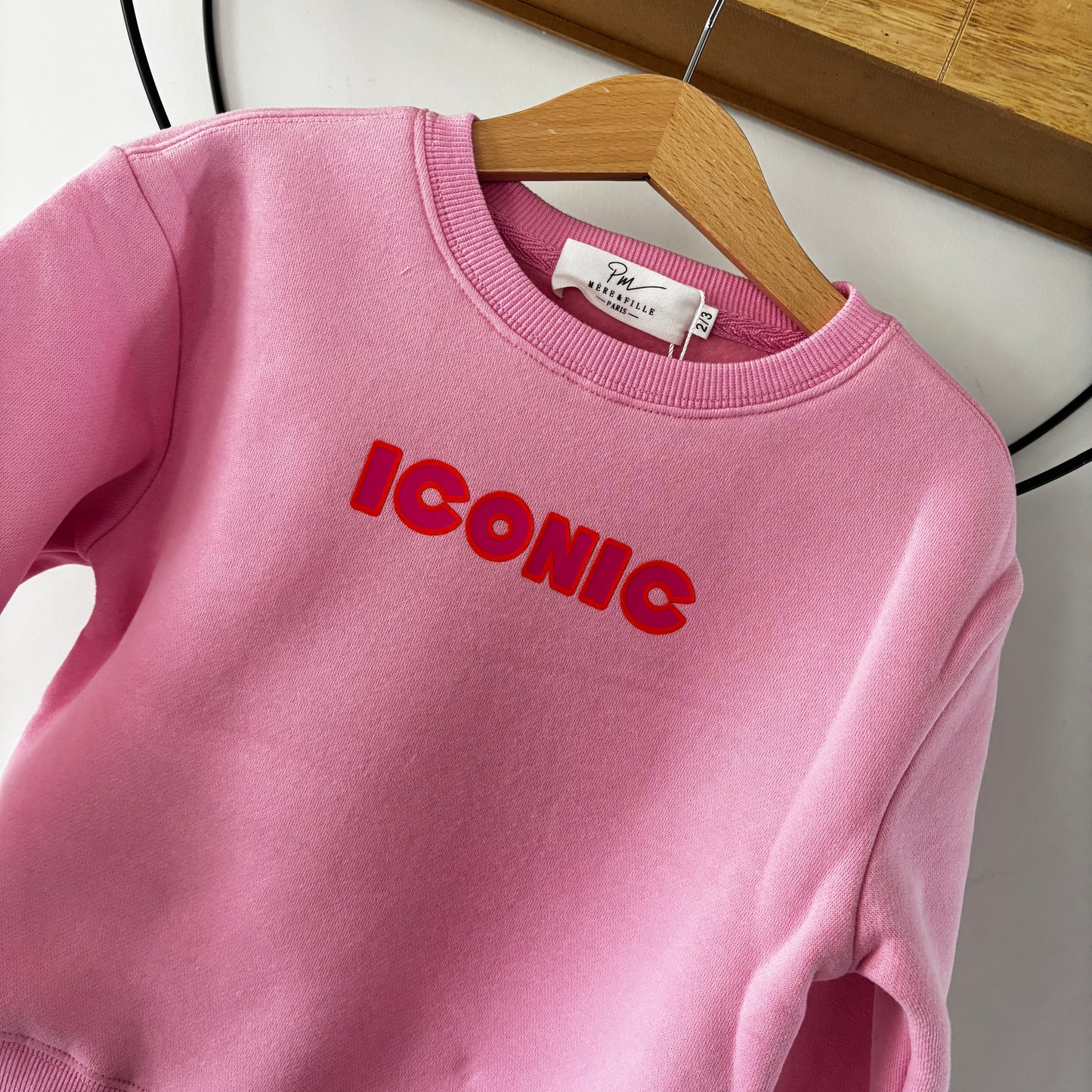 Mère & Fille - Sweat rose  ICONIC