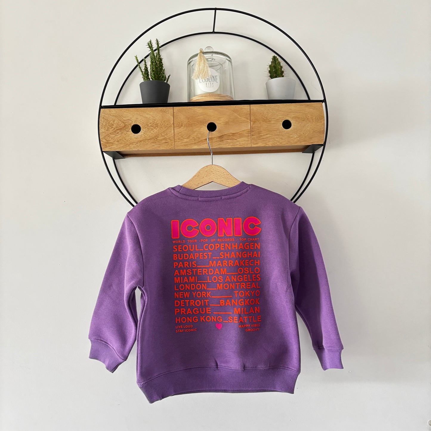 Mère & Fille - Sweat violet ICONIC