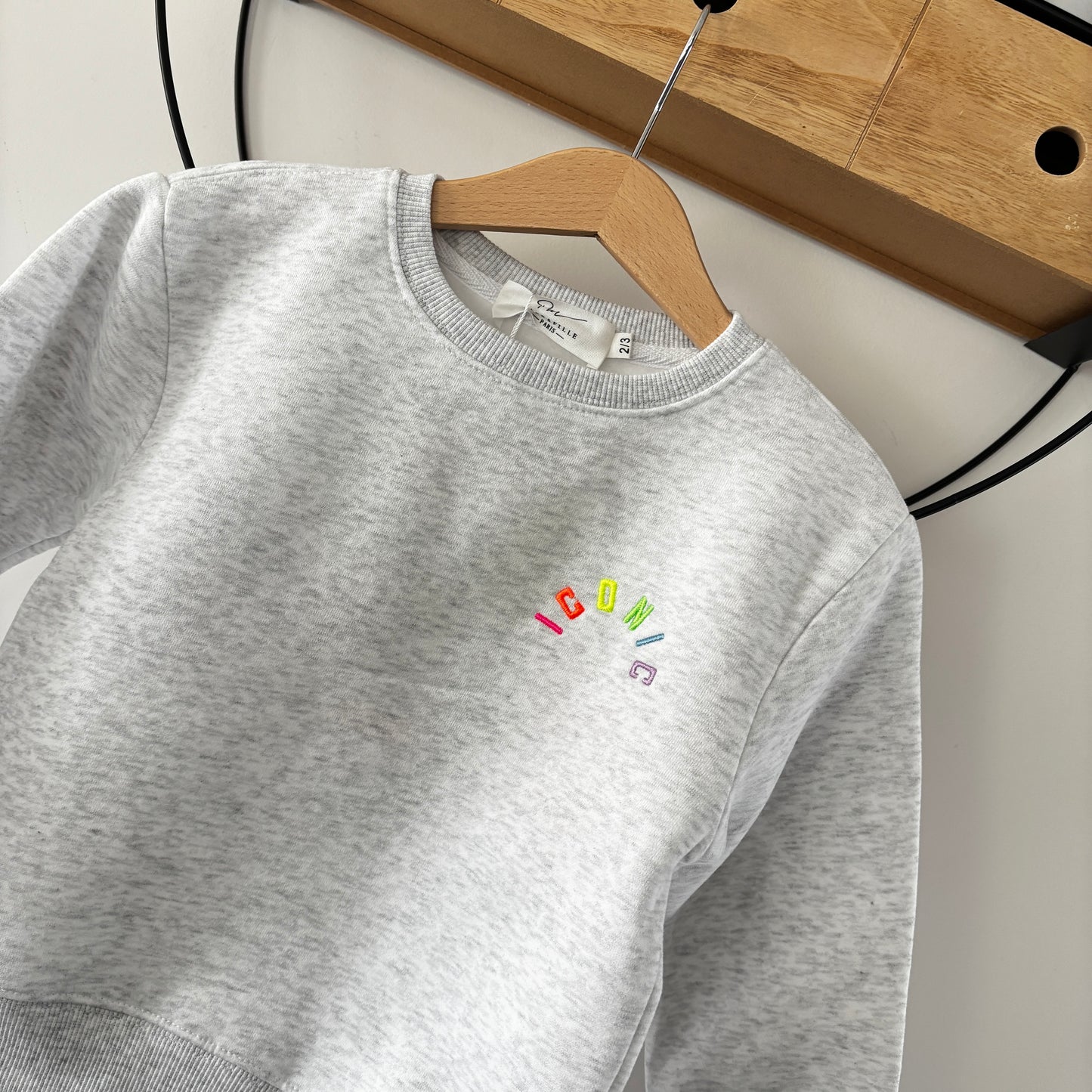 Mère & Fille - Sweat mixte gris ICONIC