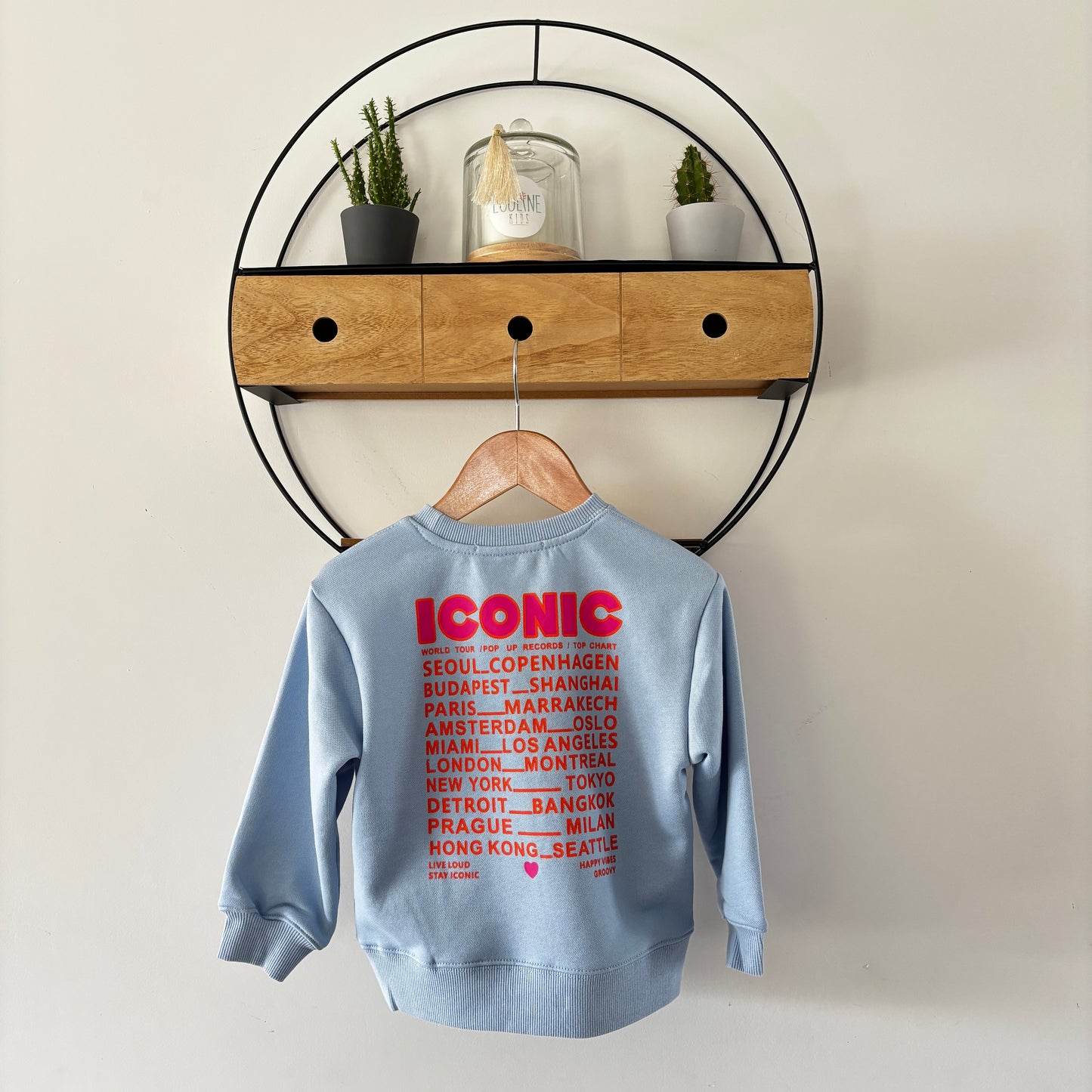 Mère & Fille - Sweat fin bleu ICONIC