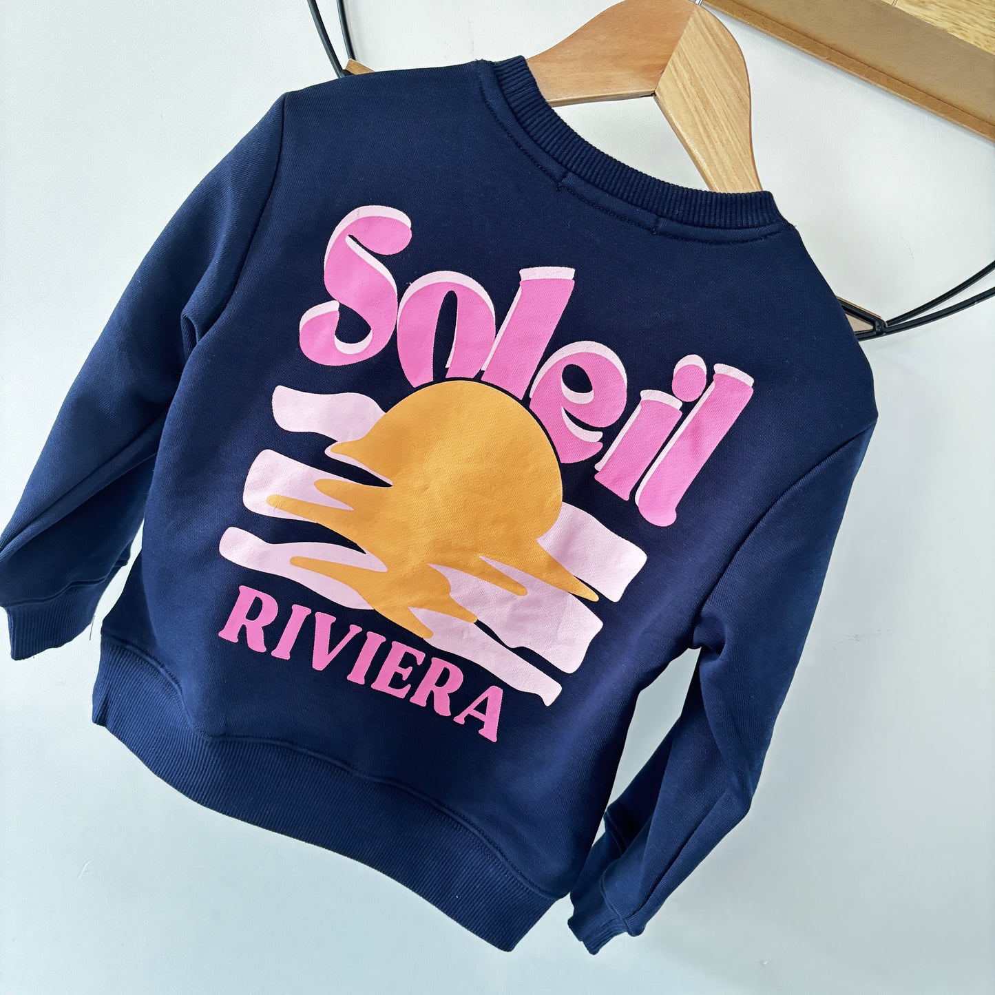 Mère & Fille - Sweat fin navy RIVIERA