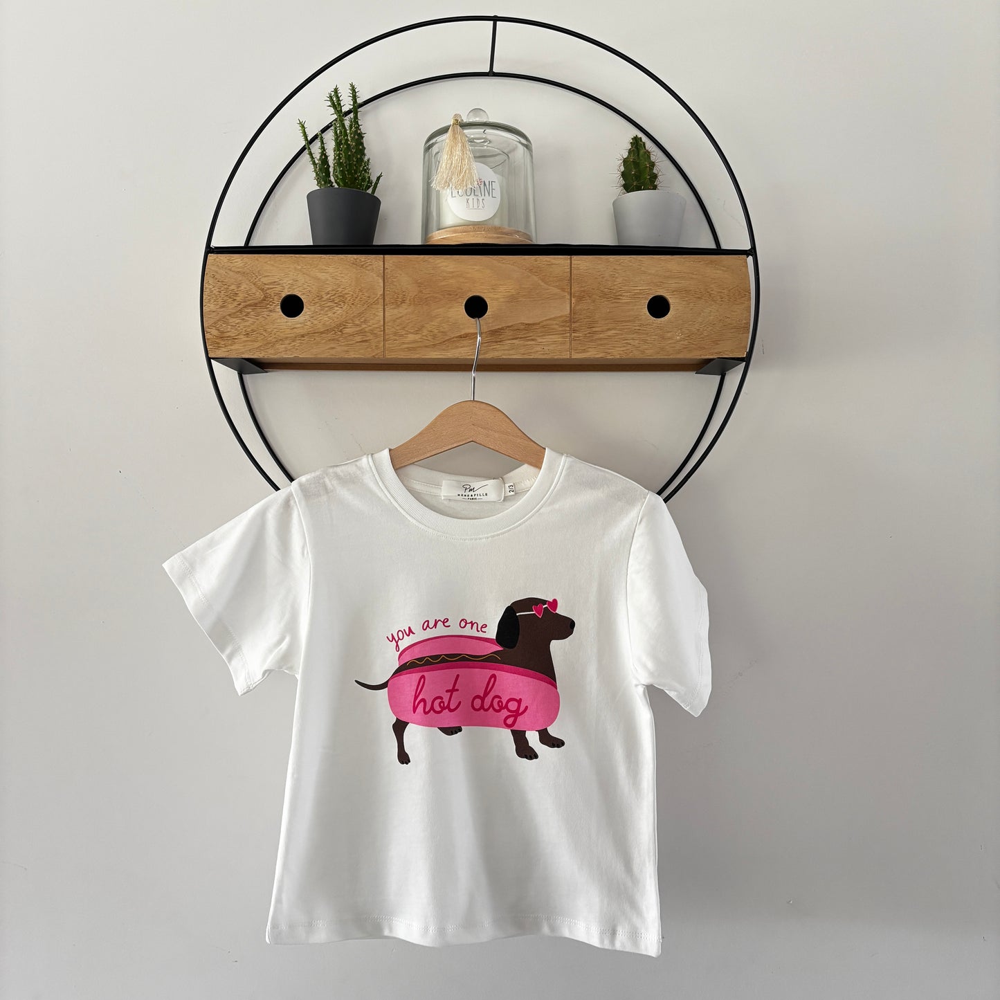Mère & Fille : T-shirt blanc CHIEN