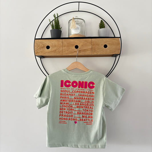 Mère & Fille - T-shirt vert d'eau ICONIC