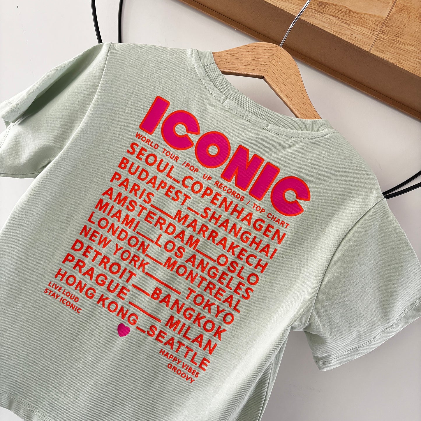 Moeder & Dochter - ICONISCH mintgroen t-shirt
