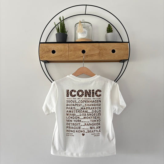 Mère & Fille - T-shirt banc & léopard ICONIC