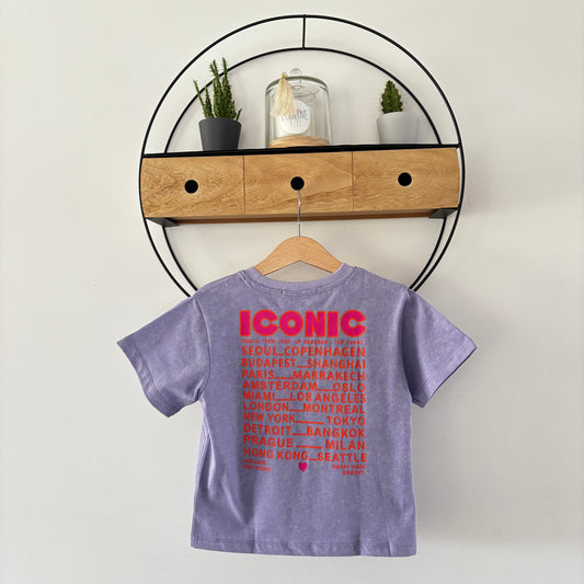 Mère & Fille - T-shirt violet ICONIC