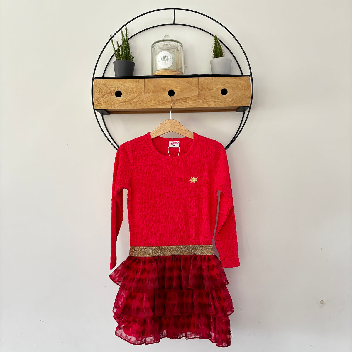 B.Nosy - Robe rouge geranium Dora