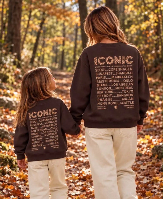 Mère & Enfant - Sweat chocolat CONIC