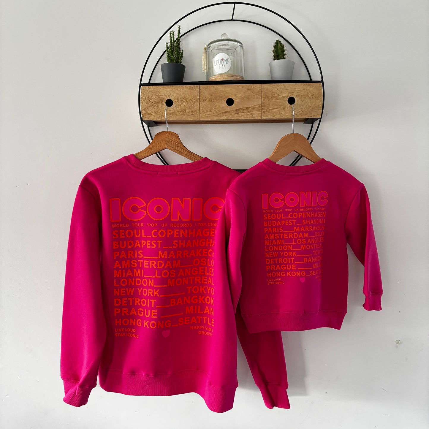 Mère & Fille - Sweat fuchsia Iconic