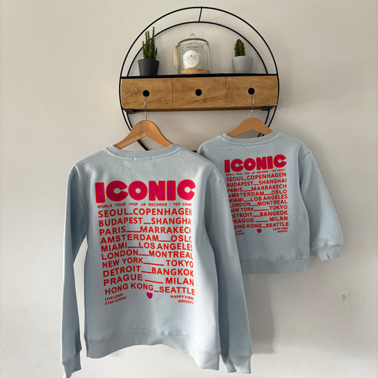 Mère & Fille - Sweat sky blue Iconic