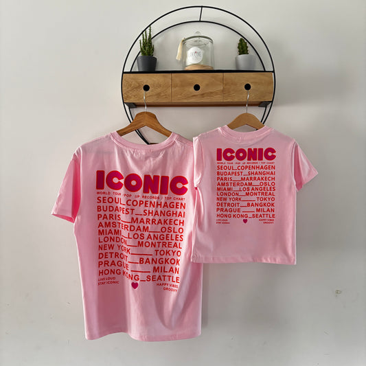 Mère & Fille - T-shirt rose ICONIC