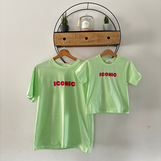 Mère & Fille - T-shirt menthe ICONIC