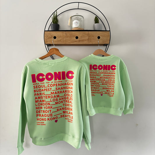 Mère & Fille - Sweat menthe ICONIC