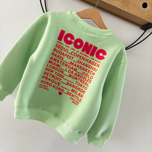 Mère & Fille - Sweat menthe ICONIC