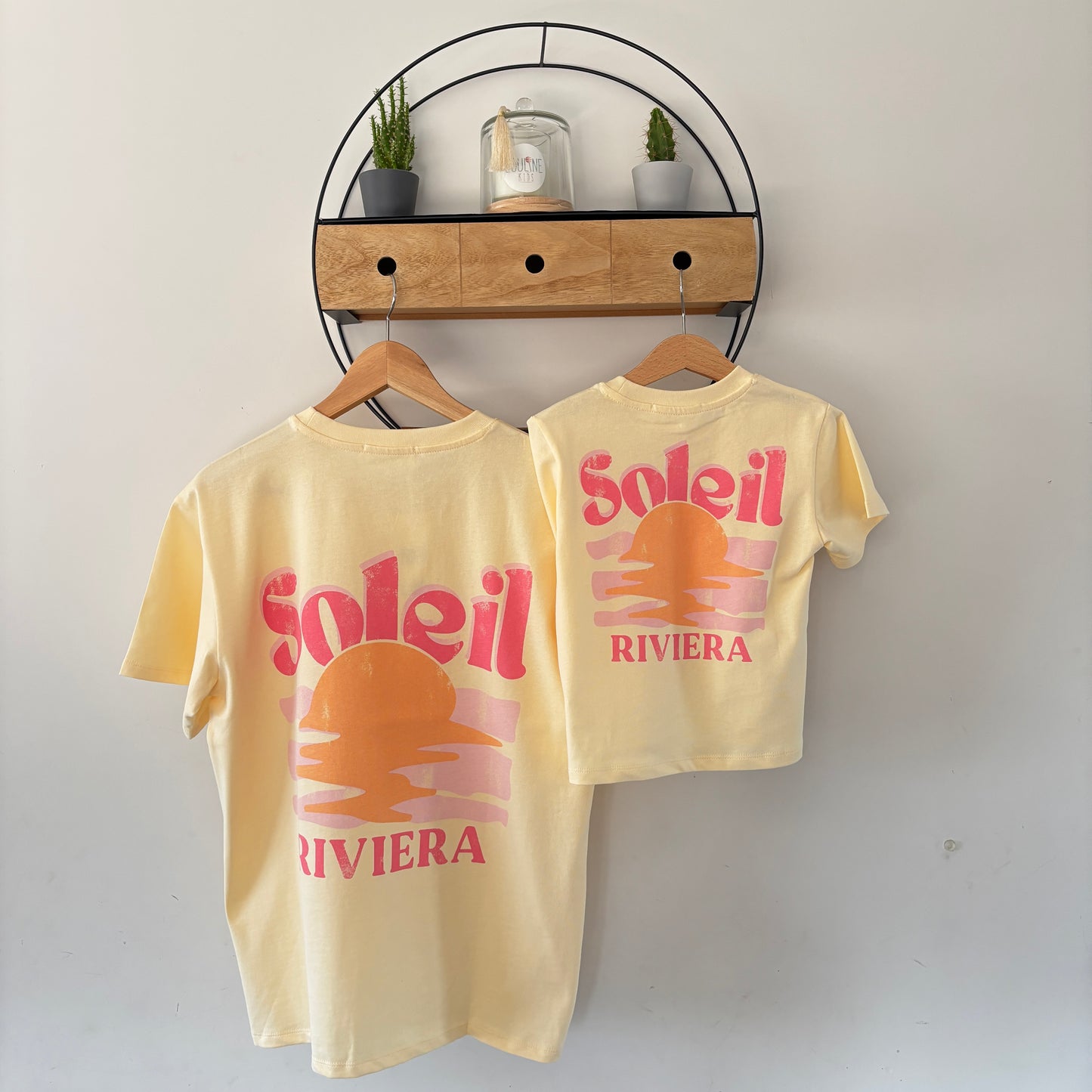 Mère & Fille : T-shirt jaune Riviera