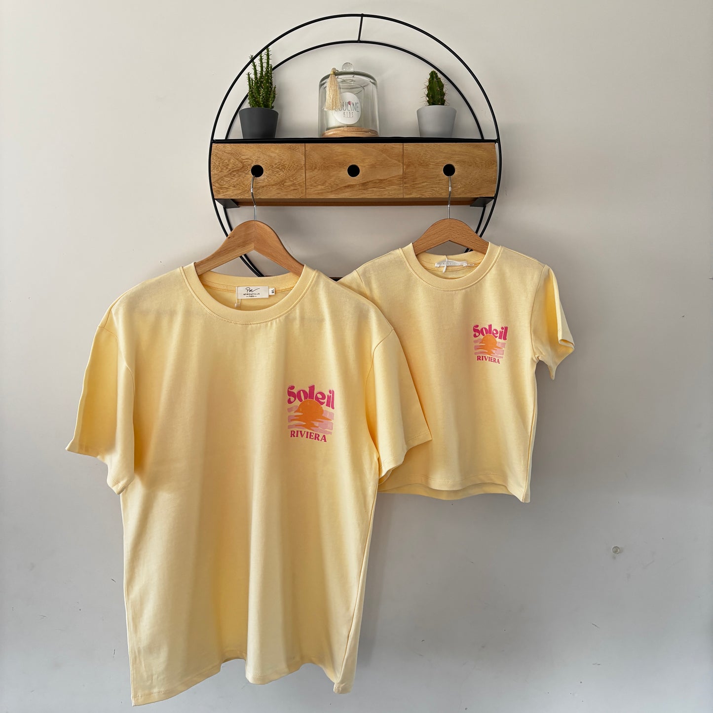 Mère & Fille : T-shirt jaune Riviera