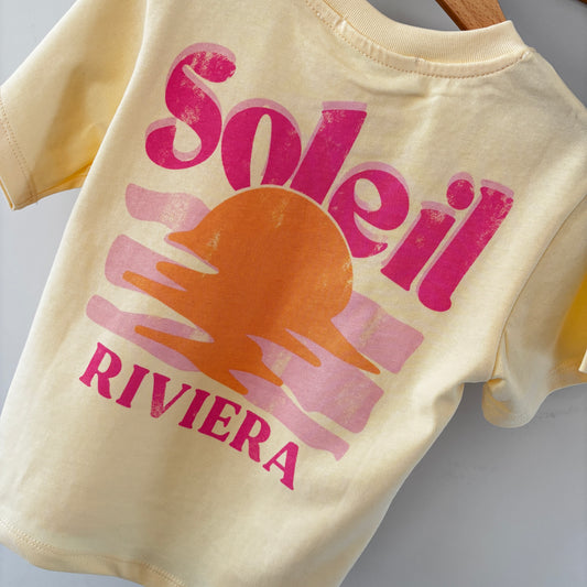 Mère & Fille : T-shirt jaune Riviera