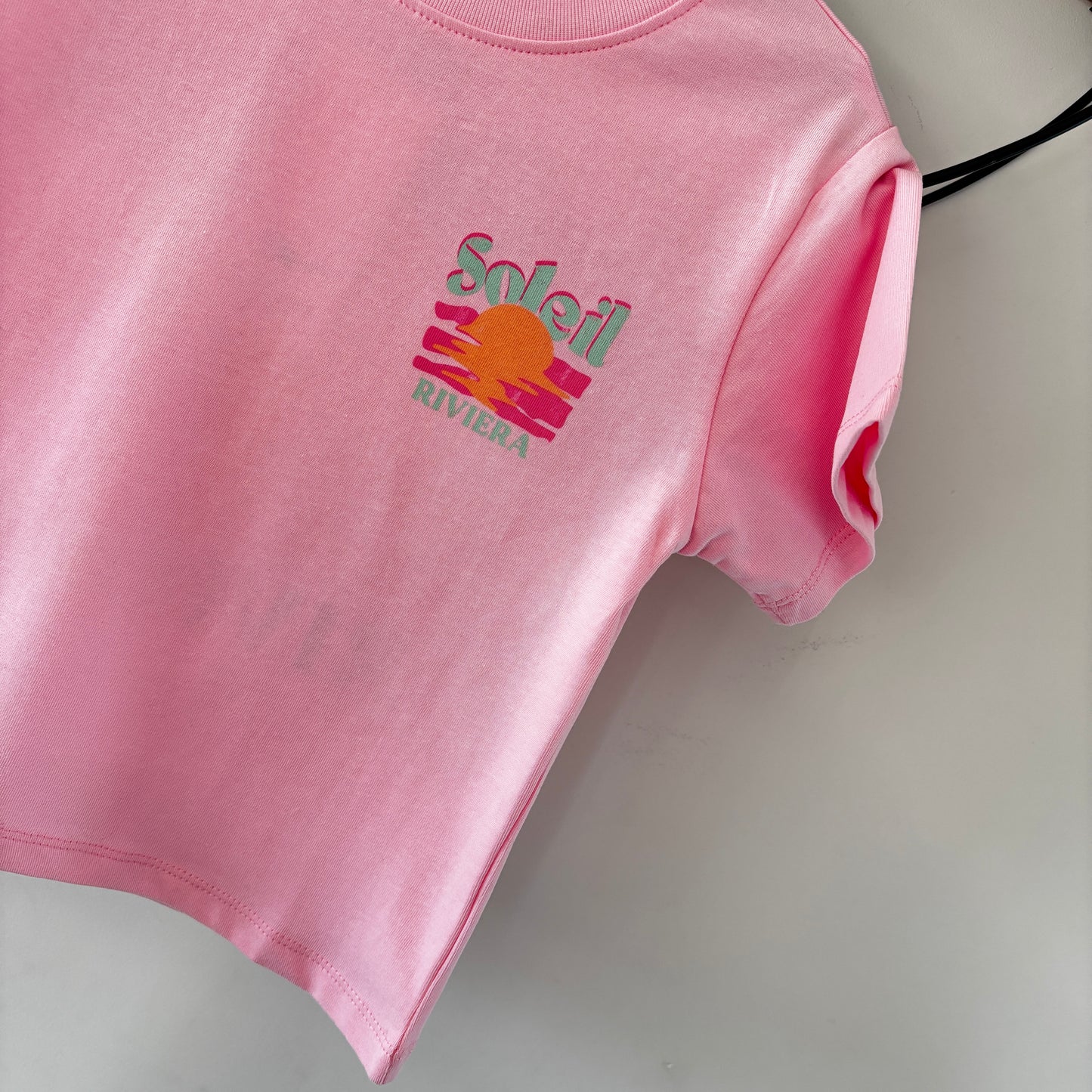 Moeder en dochter: Riviera roze t-shirt