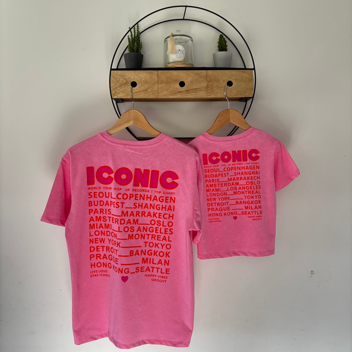 Mère & Fille - T-shirt rose foncé ICONIC