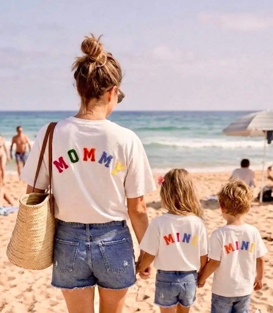 Mère & Fille : T-shirt blanc MINI ou MOMMY