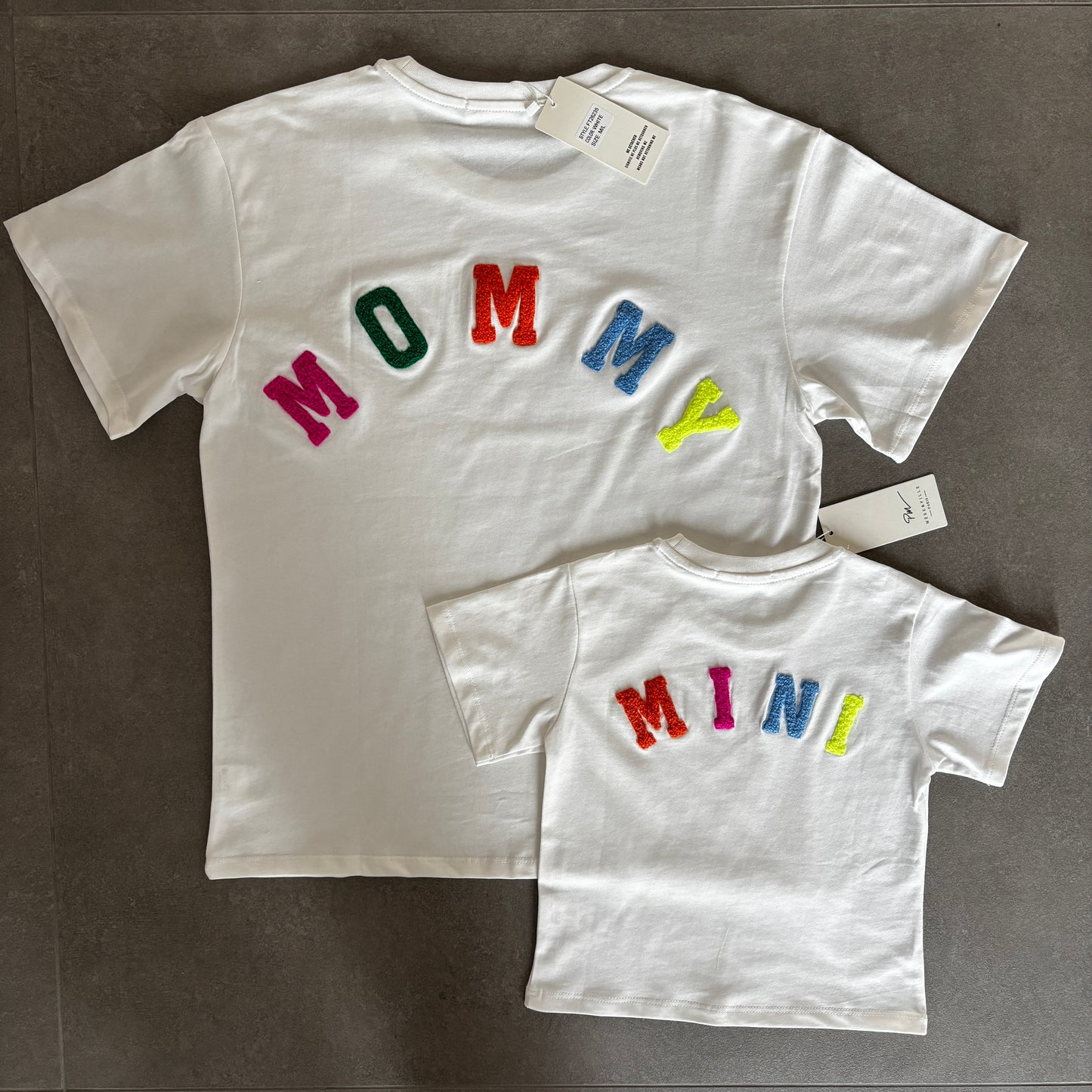 Mère & Fille : T-shirt blanc MINI ou MOMMY