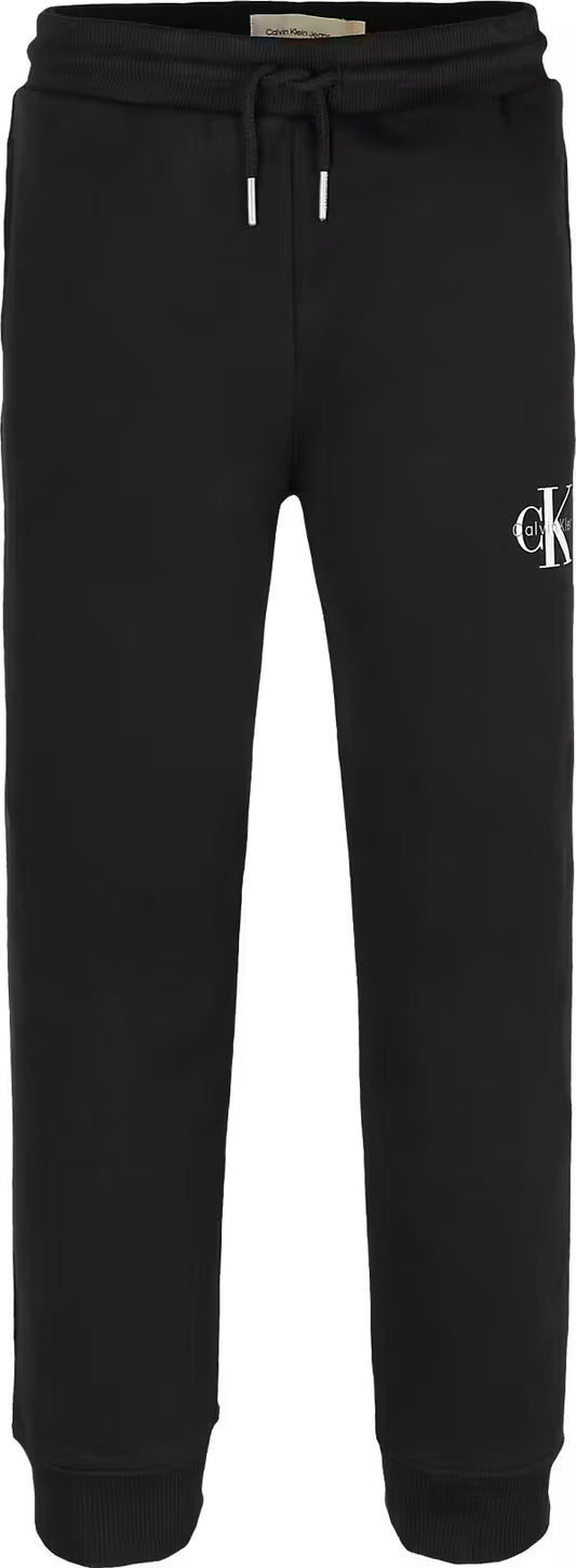 Calvin Klein - Pantalones de trote negros de Monogram