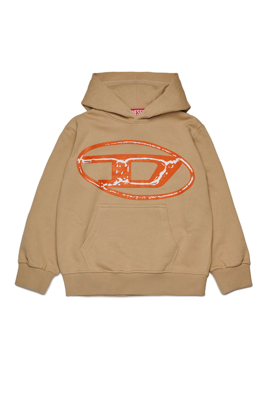 Diesel - Sweat à capuche beige