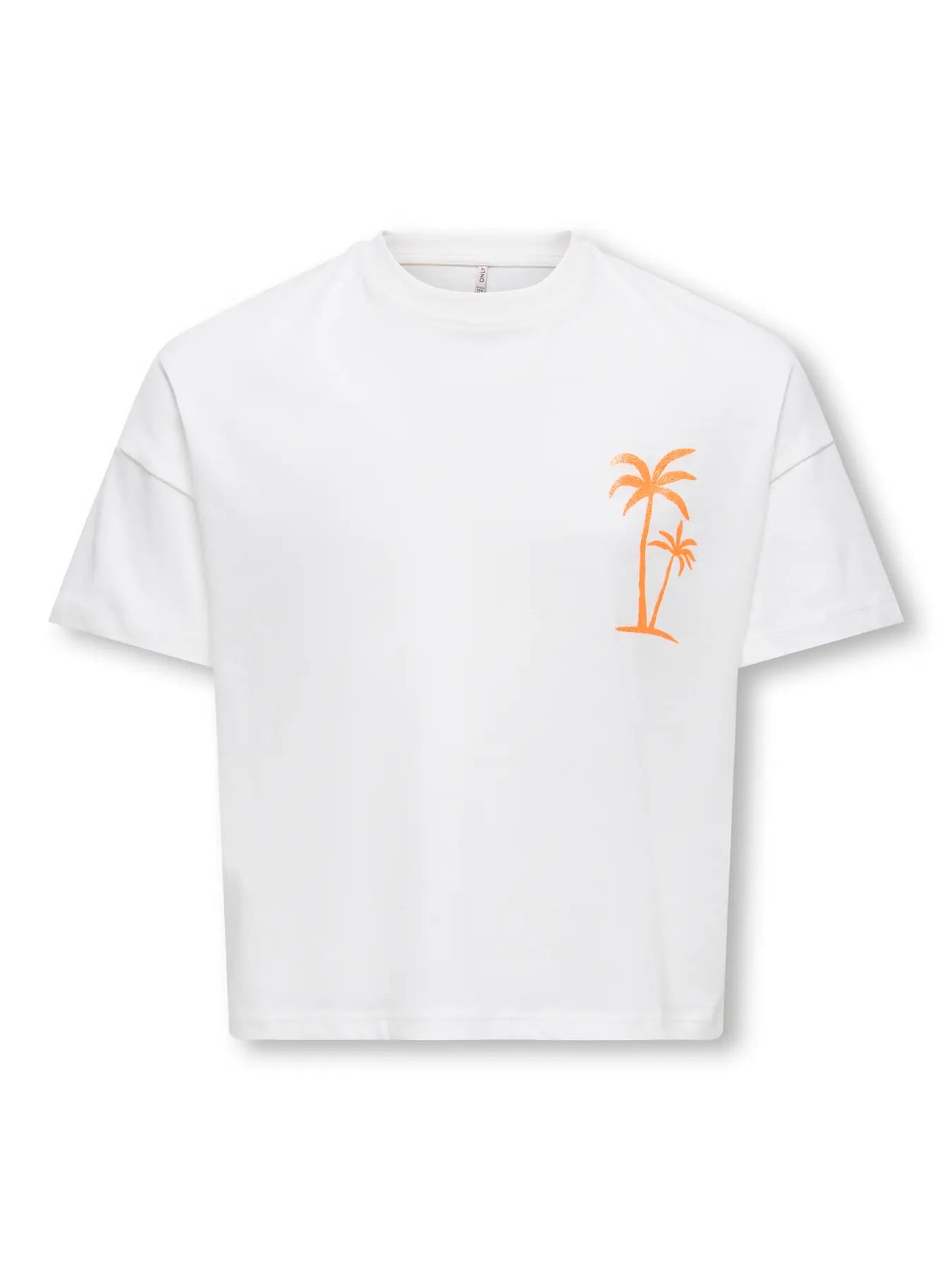 Only - T-shirt backprint blanc KOGANNA