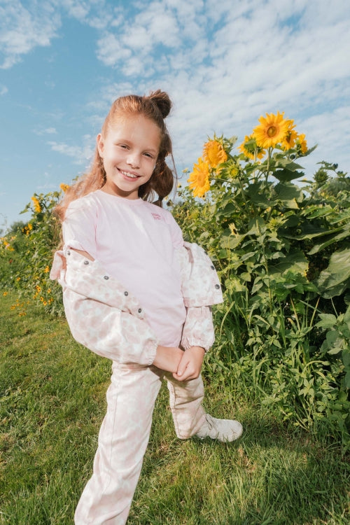 Quapi – Demi-T-Shirt mit Rückenaufdruck
