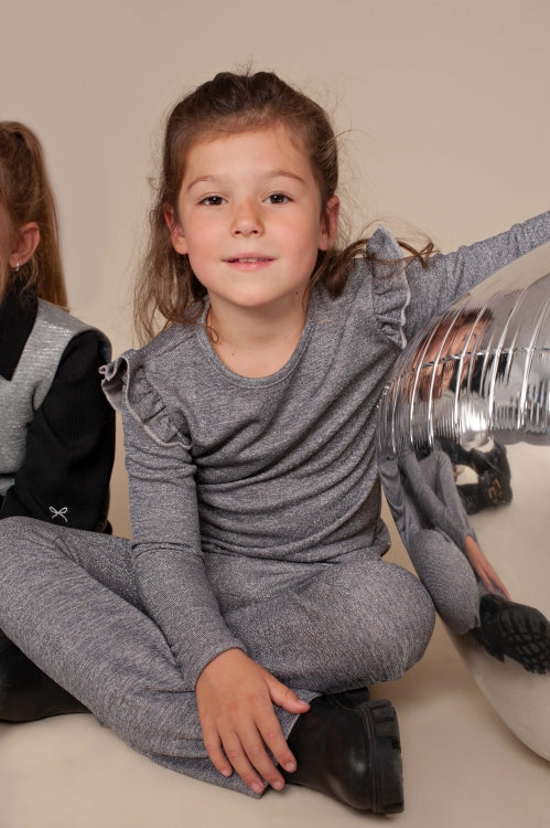 Quapi - Pantalon light grey Hiltje