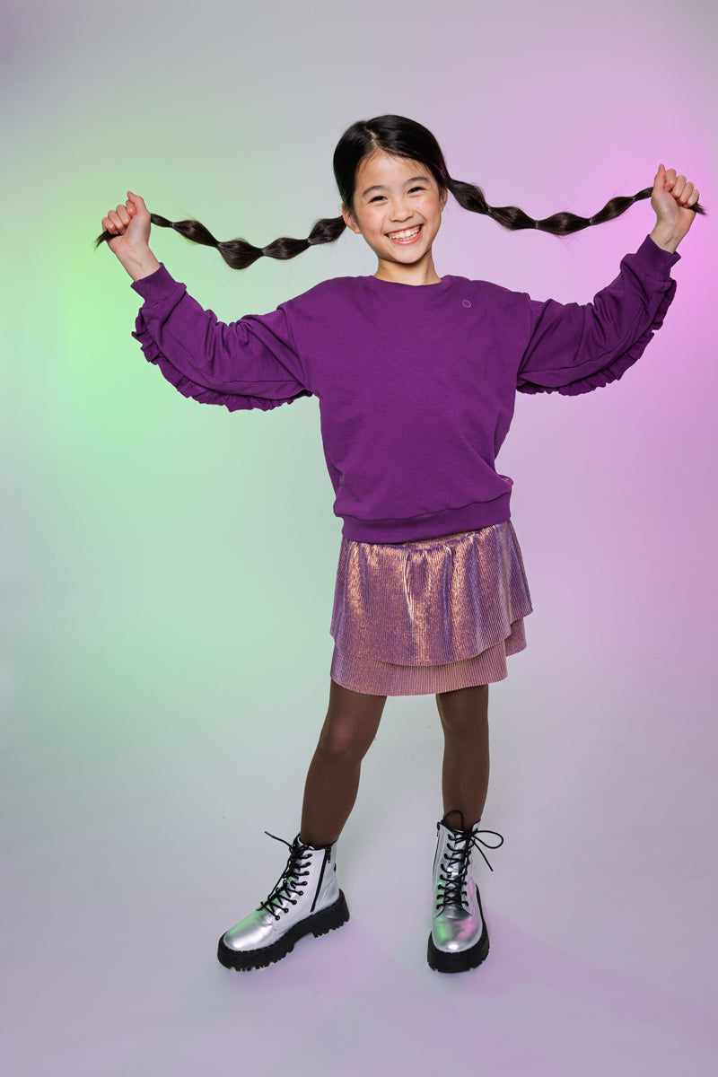 Quapi - Jupe plissé gold Zena