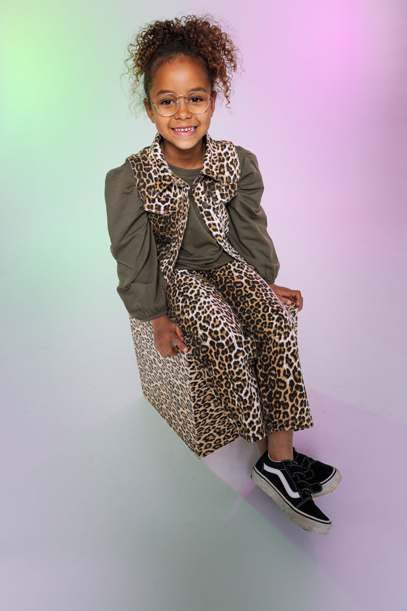 Quapi - Veste sans manche léopard Zelia