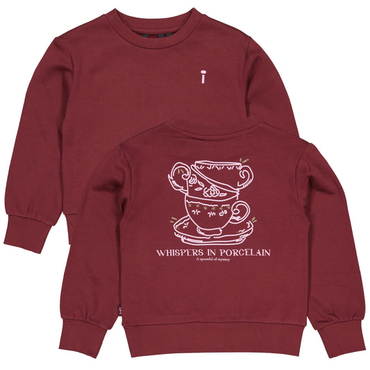 QPI - Sweat bordeaux backprint Fenna