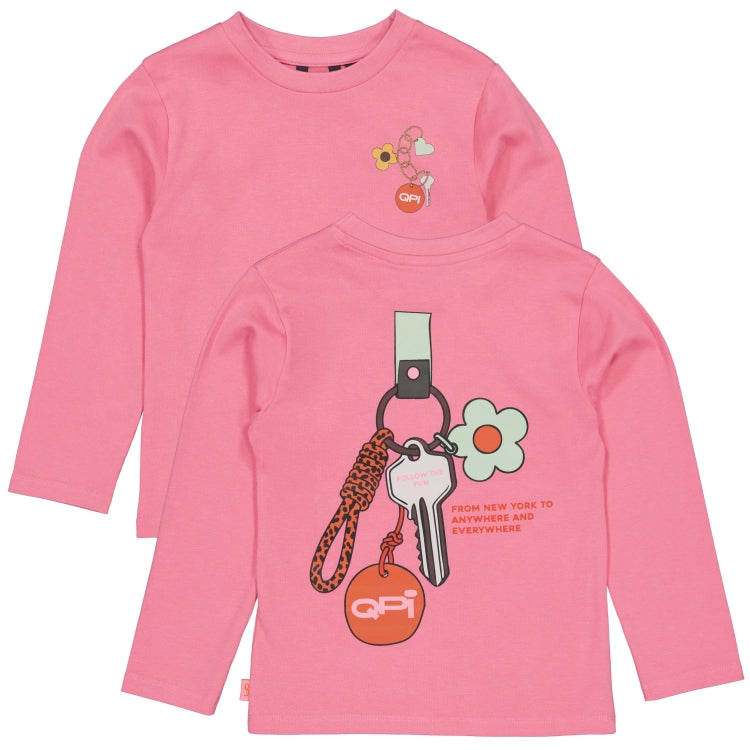 QPI - T-shirt rose backprint Falk