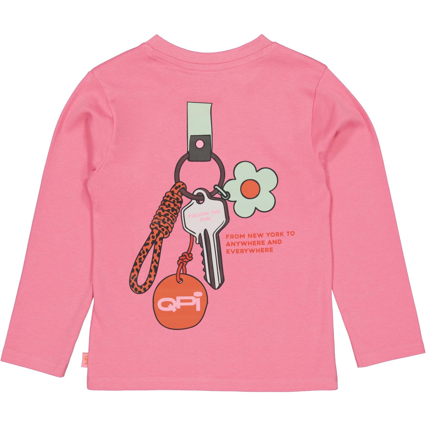 QPI - T-shirt rose backprint Falk