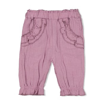 Feetje - Pantalon lila Flower Ranch
