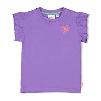 Feetje - T-shirt mauve Rolling unto spring