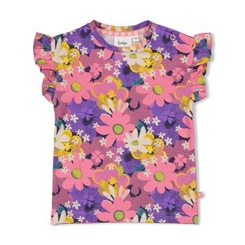 Feetje - T-shirt fleuri Rolling unto spring