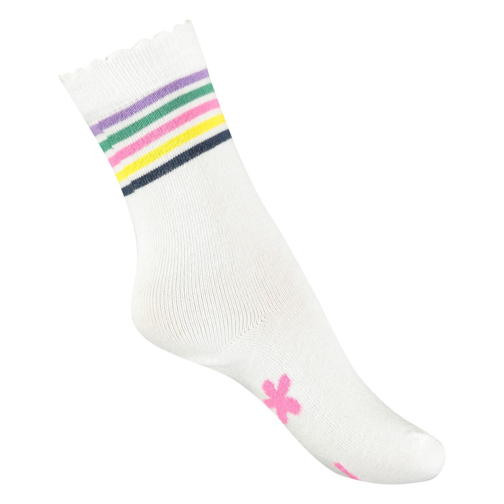 Jubel – Weiße Rolling into Spring Socken