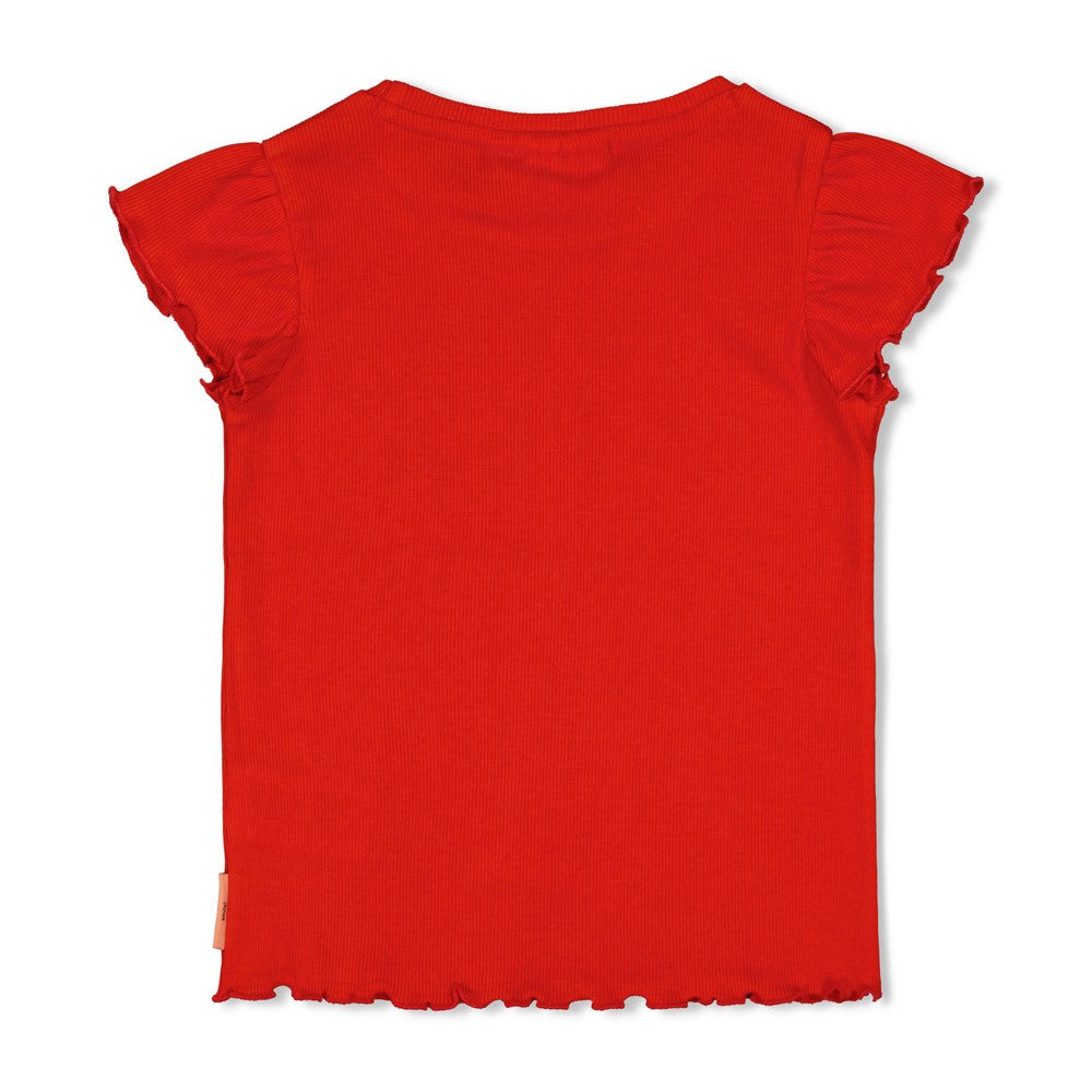 Jubel - T-shirt rouge Salsa Sunset