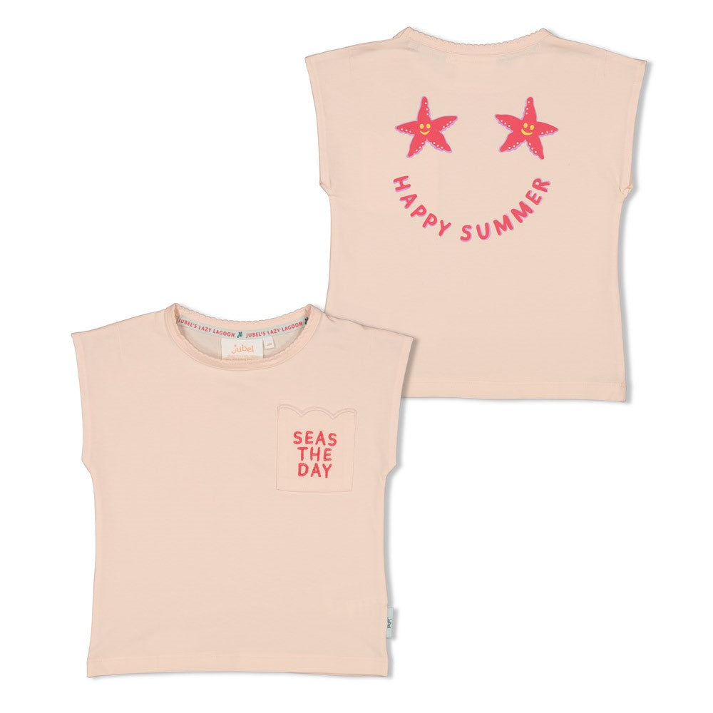 Jubel - T-shirt backprintrose clair Lazy Lagoon