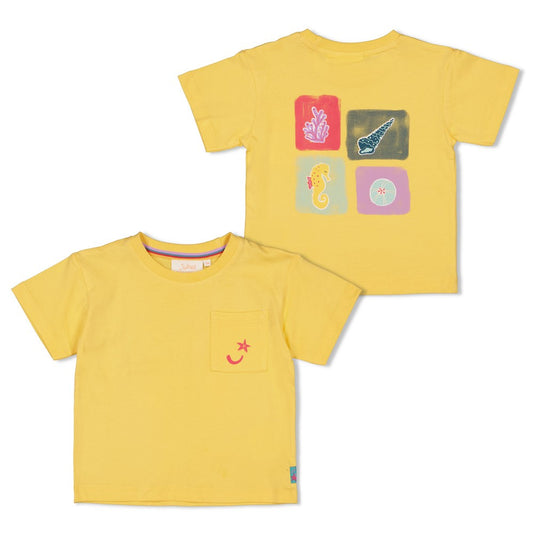 Jubel - Lazy Lagoon yellow backprint T-shirt