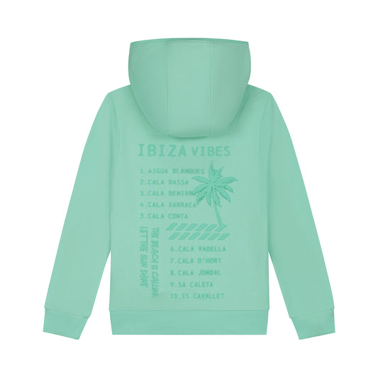 Skurk - Sweat à capuche backprint mint Sal