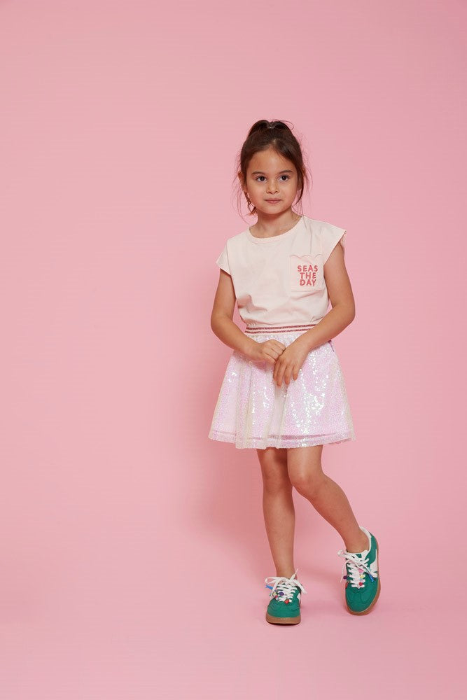 Jubel - T-shirt backprintrose clair Lazy Lagoon