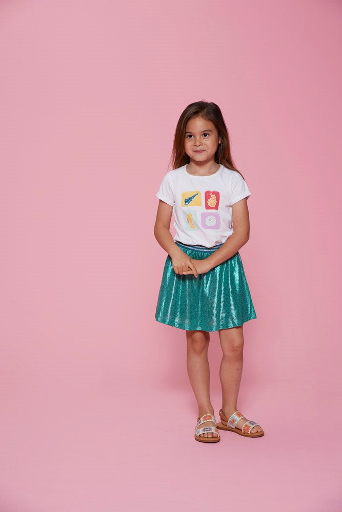 Jubel - T-shirt blanc Lazy Lagoon