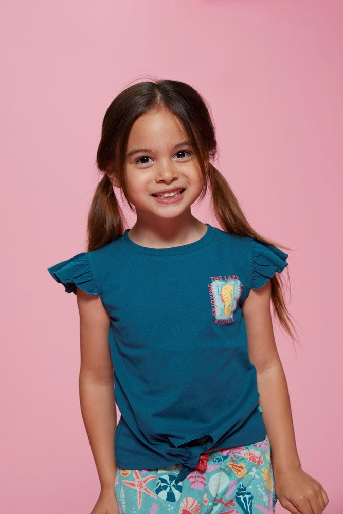 Jubel - T-shirt petrol Lazy Lagoon