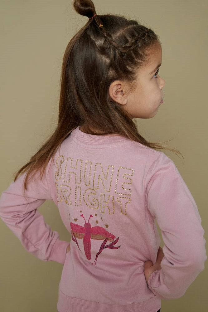Jubel - Sweat rose backprint Shine Bright