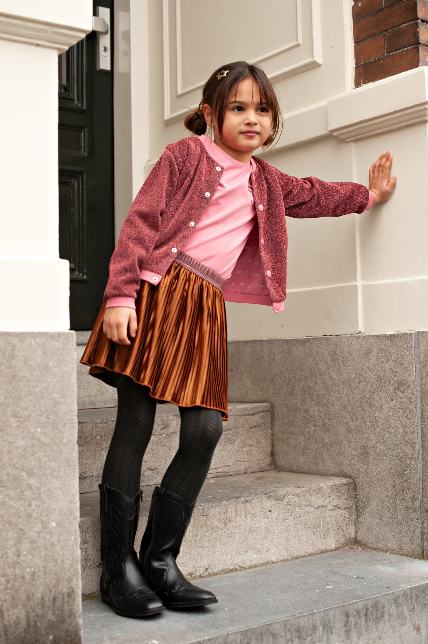 Jubel - T-shirt rose bakprint City Chic