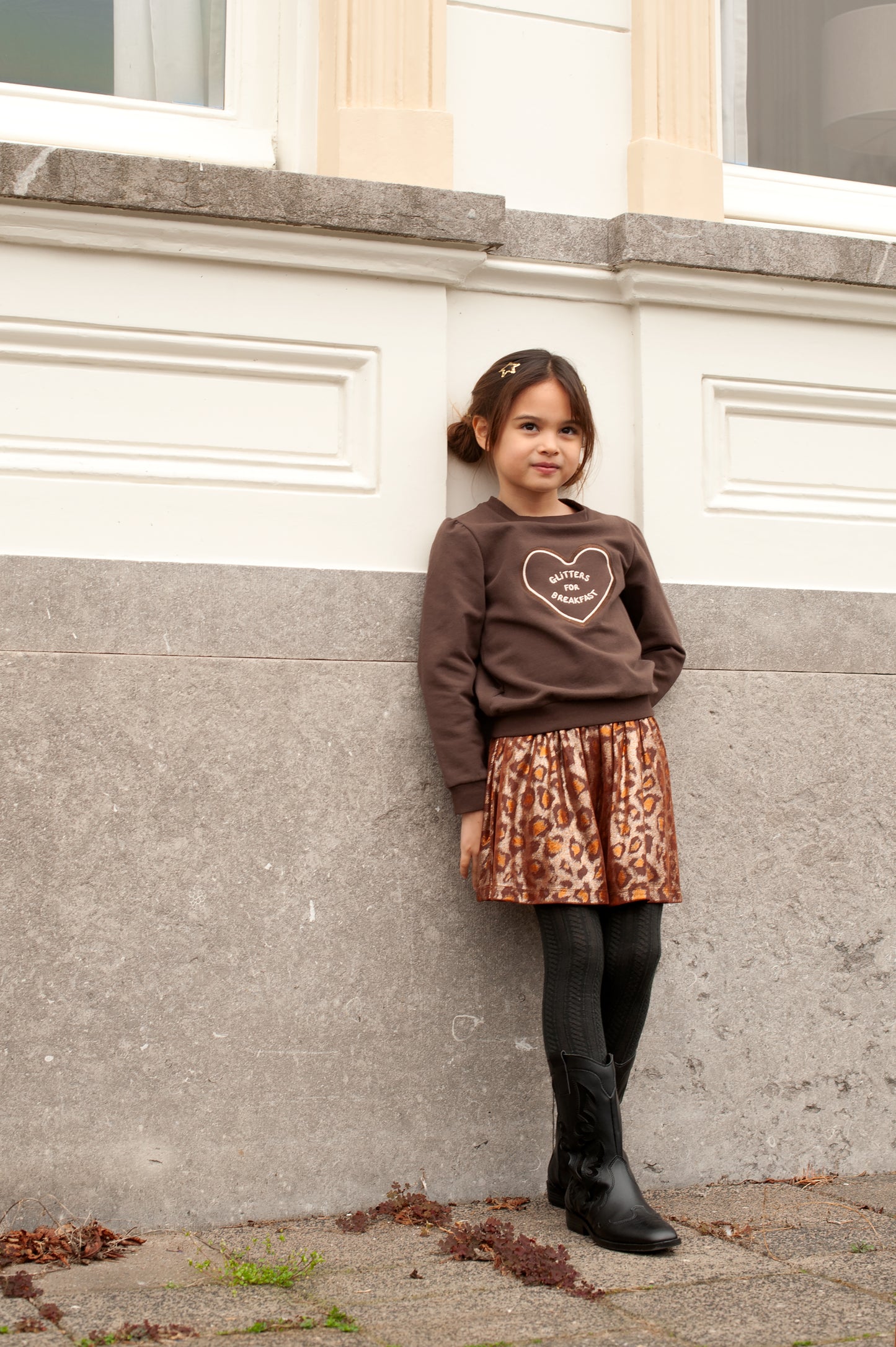 Jubel - Jupe léopard cuivre City Chic